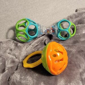 "Bundle Deal" Bright Starts Rattle Toy Set Infant Multicolor Excellent Sensory